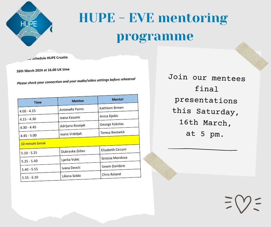 HUPE EVE mentoring programme