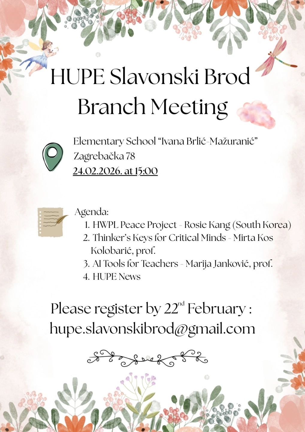 The first HUPE Slavonski Brod Branch meeting in 2025/2026