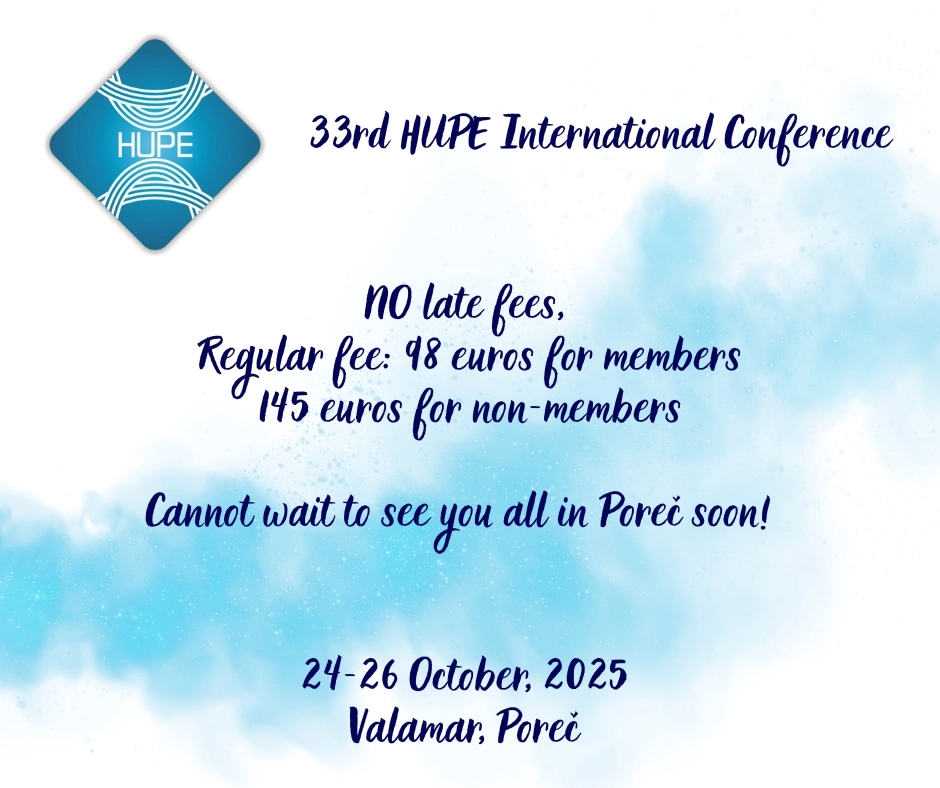 📣 Good news for all HUPE friends and colleagues!