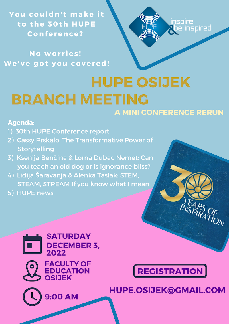 1st HUPE branch meeting poster